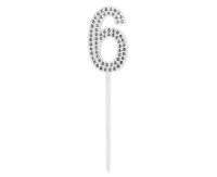 Piker diamentowy na tort 6, 2,5 x 10, 5 cm KK.