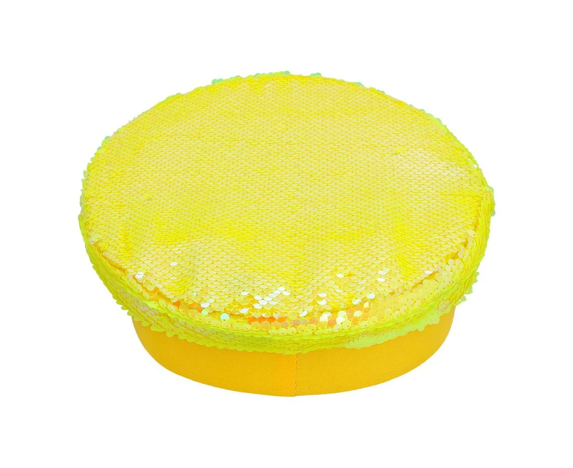 Czapka Sandy, perłowo/żółty
