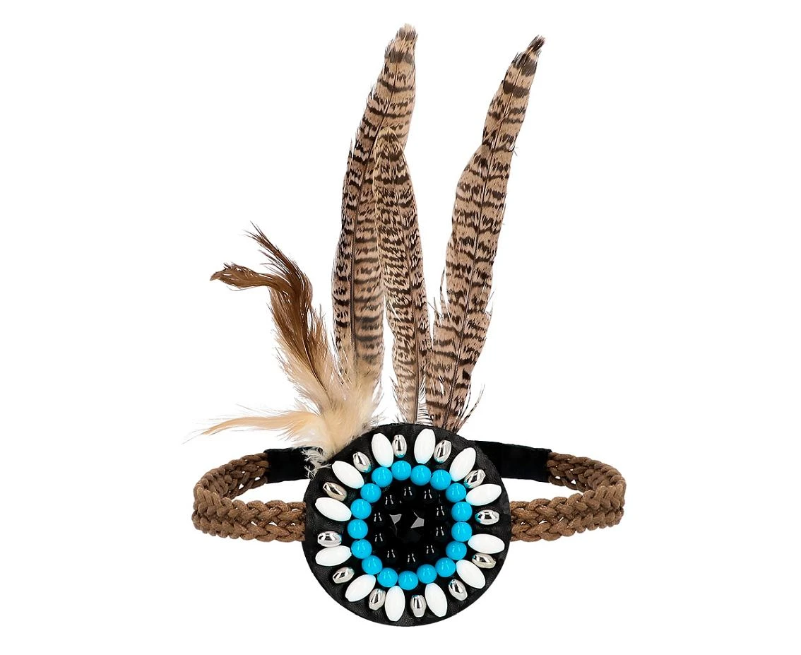 Zestaw Hippie (opaska, kolczyki, bransoletka) KK.
