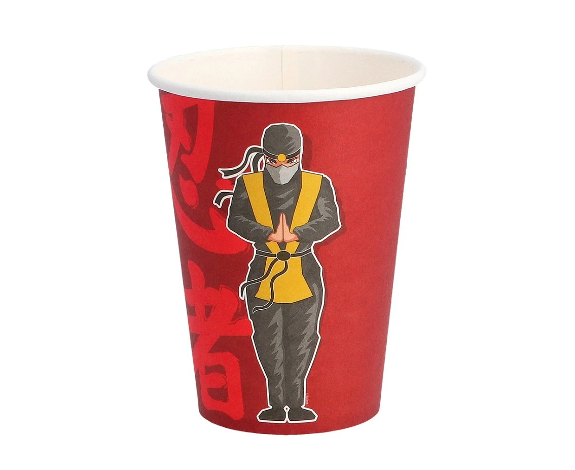 Kubeczki papierowe Ninja, 250 ml, 8 szt.