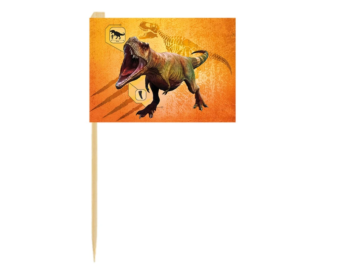 Flagi Dinozaur, 7 cm, 24 szt.