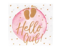 Serwetki papierowe 'Hello Girl!', 33 x 33 cm, 20 szt.