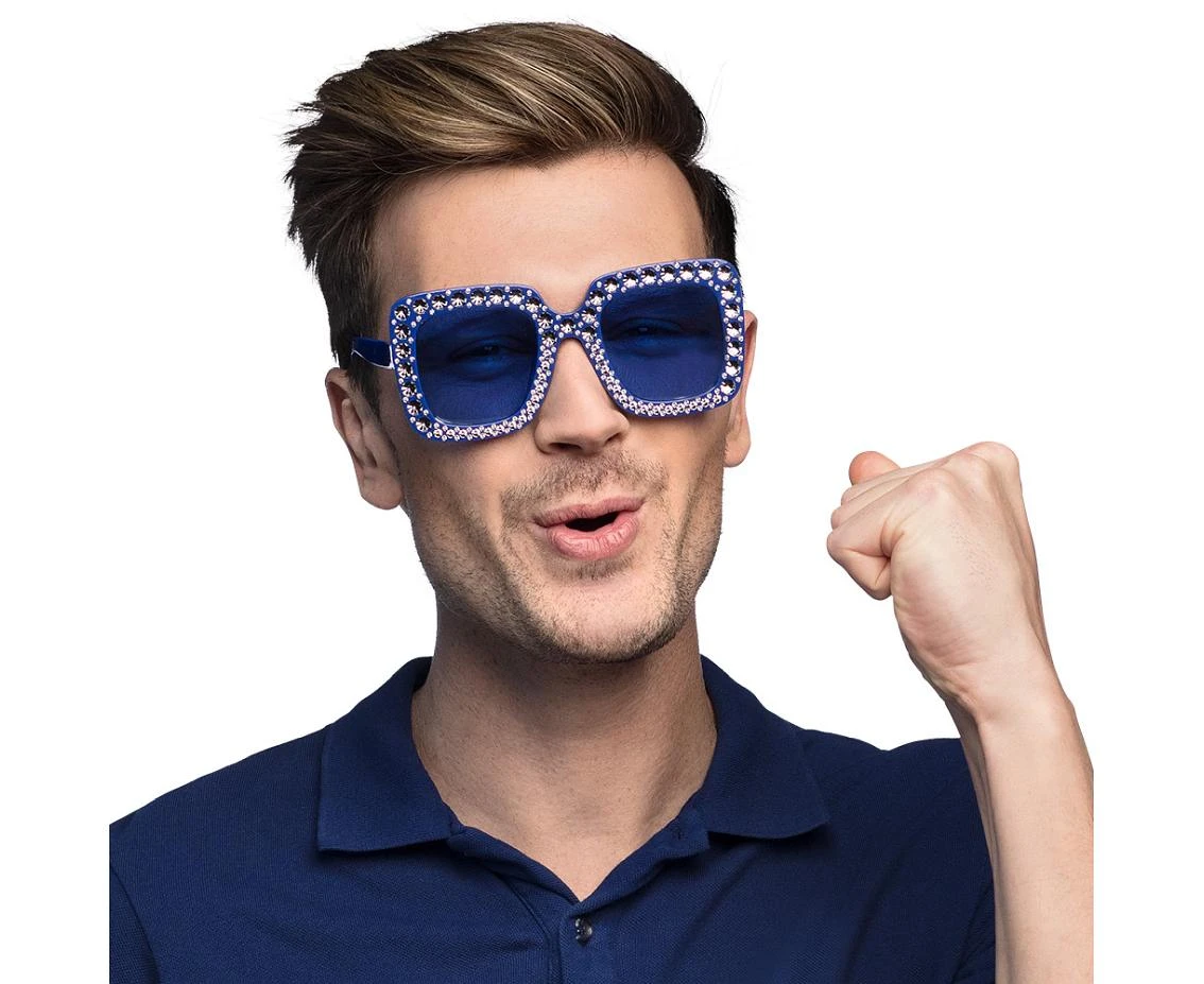 Okulary Bling, niebieskie