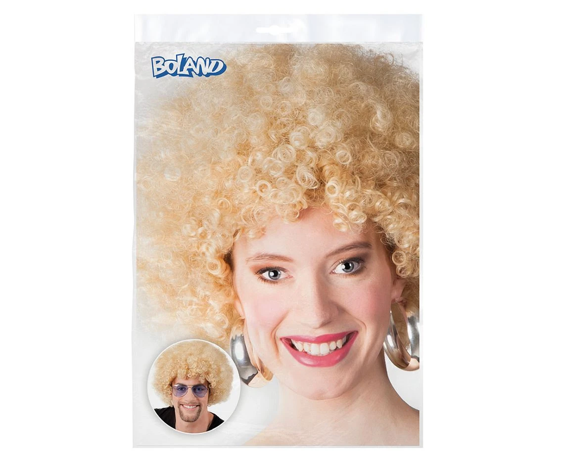 Peruka Afro, blond