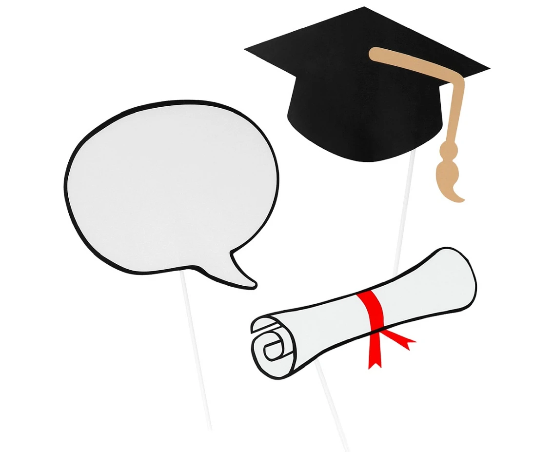 Rekwizyty do zdjęć Graduation, 10 szt.