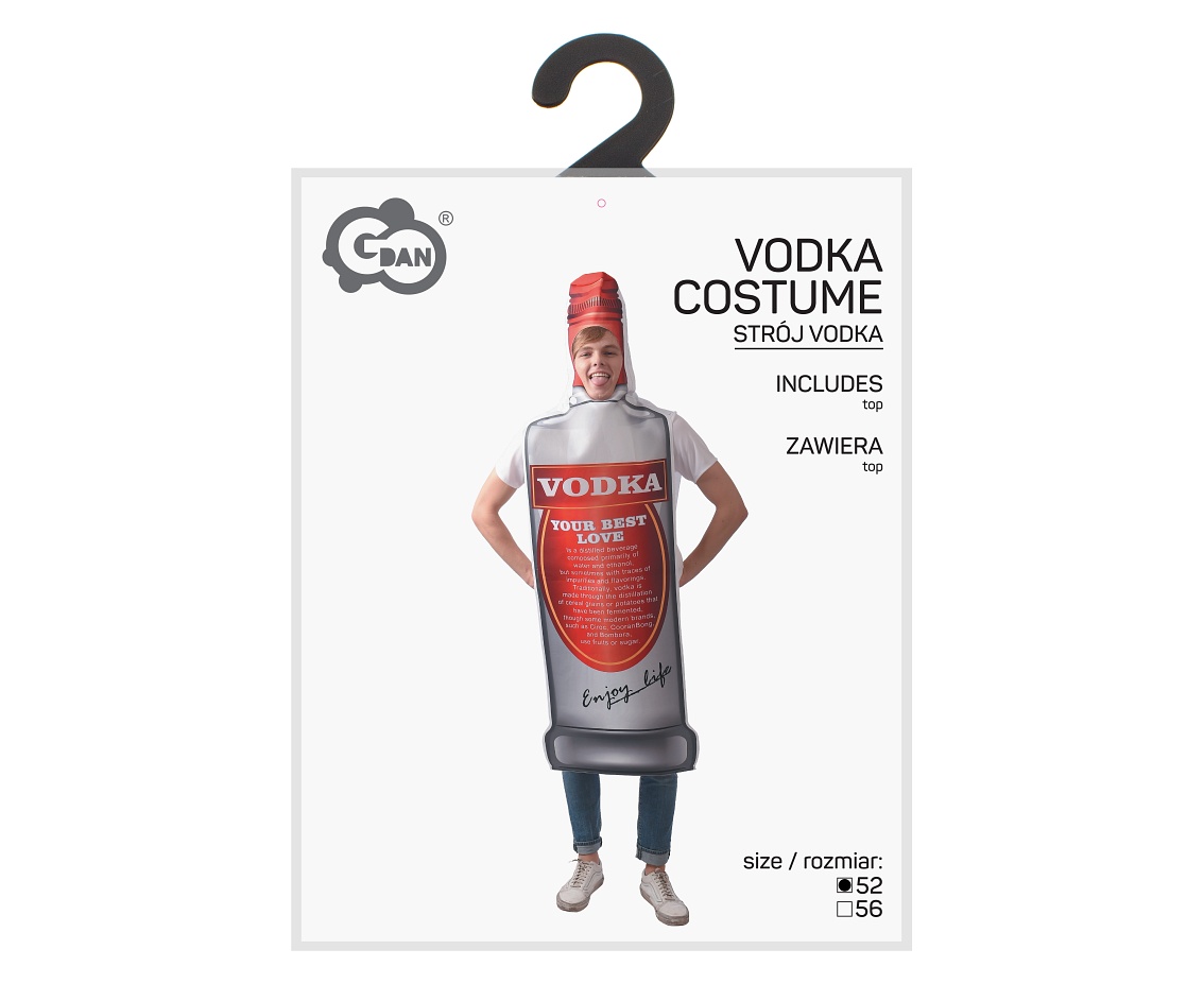 Strój dla dorosłych Vodka (top), rozm. 52
