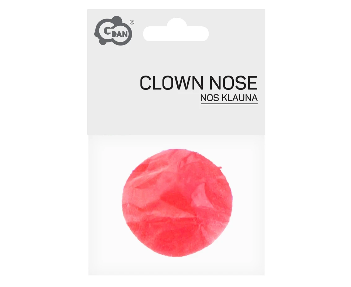 Nos klauna z gąbki