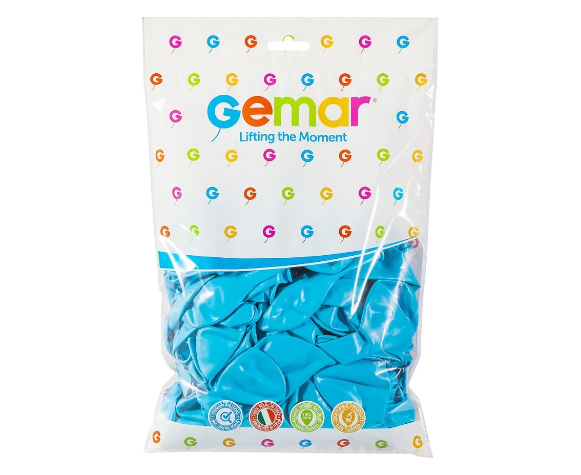 Balony Gemar 10", pastel błękitne, 100szt.