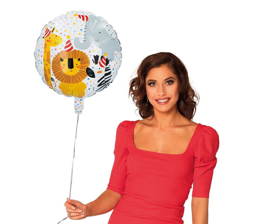 Balon foliowy Safari, dwustronny, 45 cm