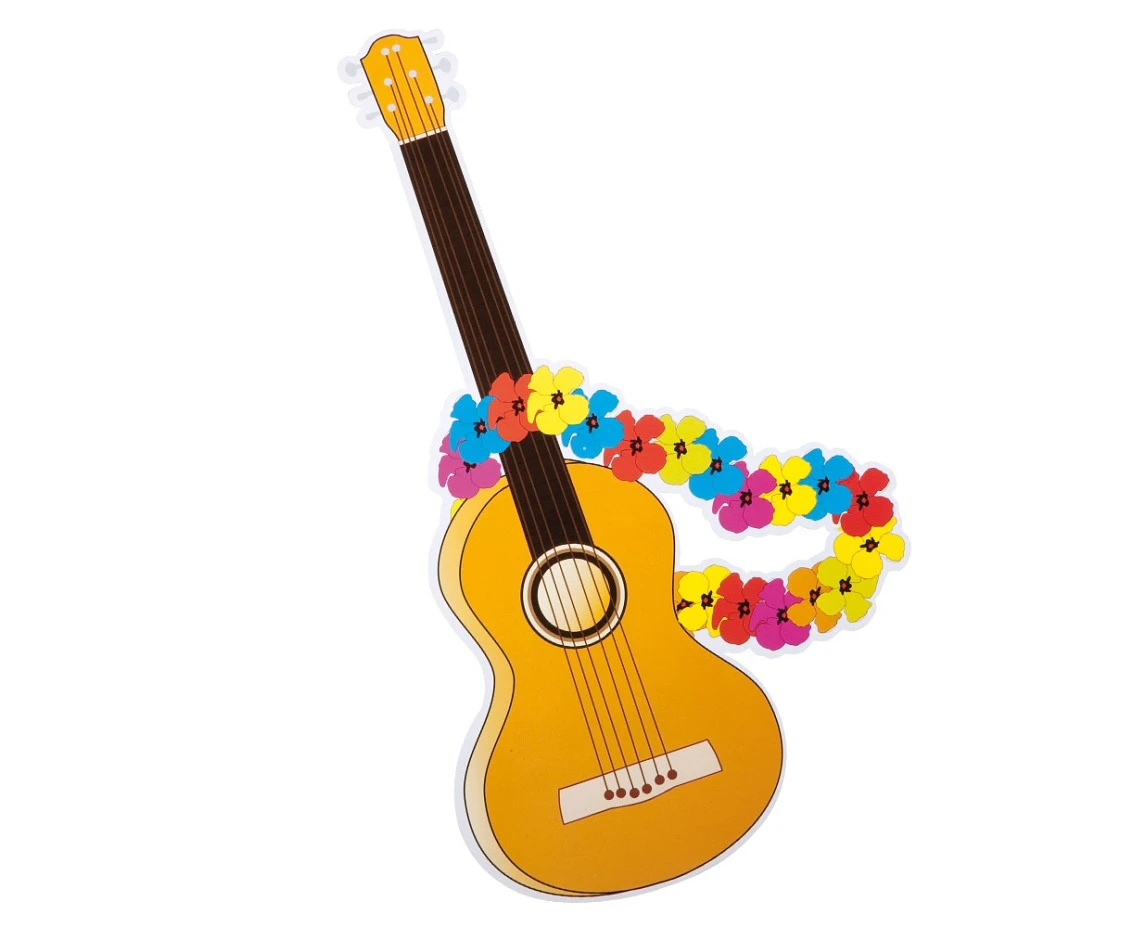 Dekoracja na ścianę Hawajskie Party, 4 szt 73 cm