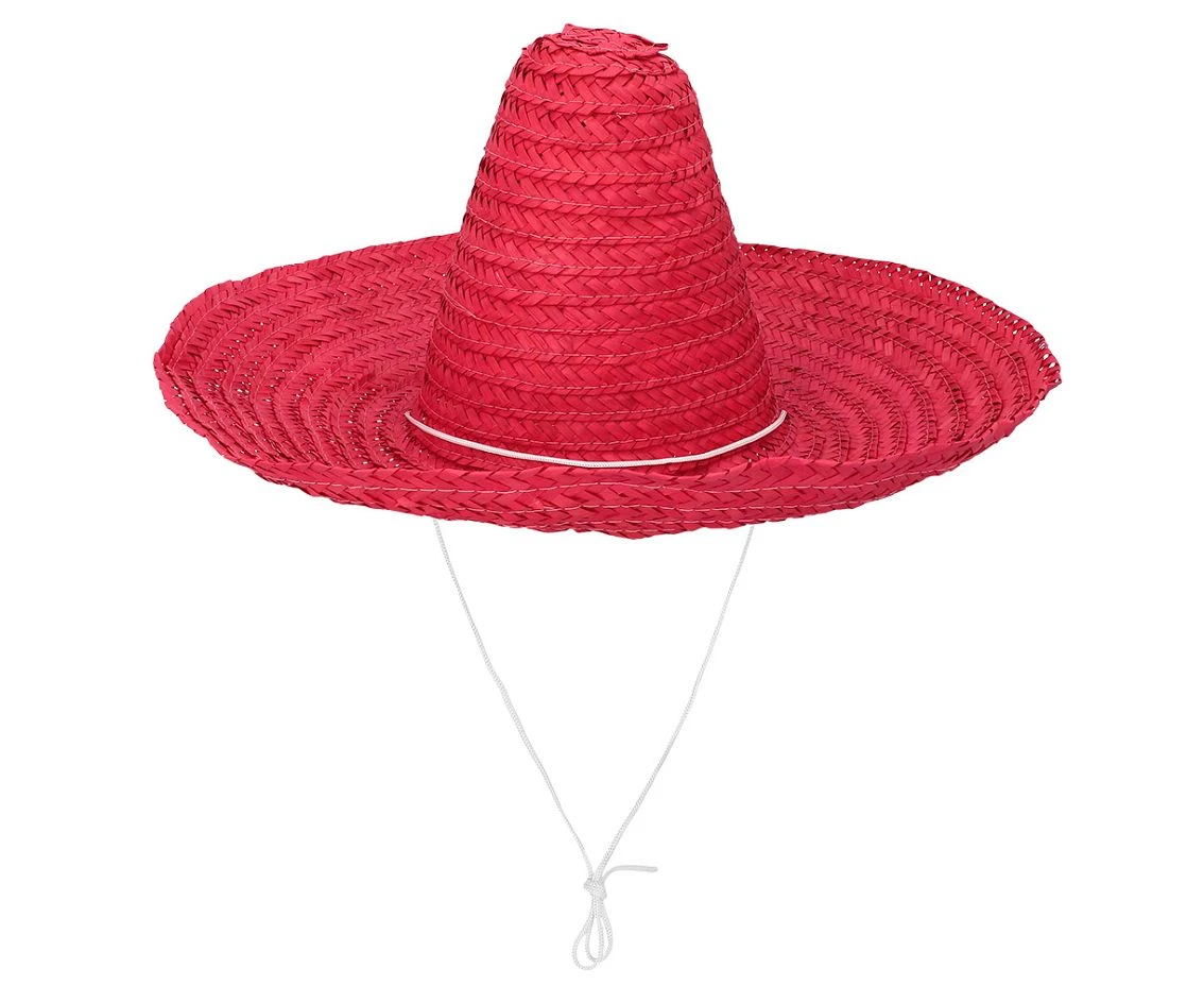 Kapelusz Sombrero , czerwony, 49 cm