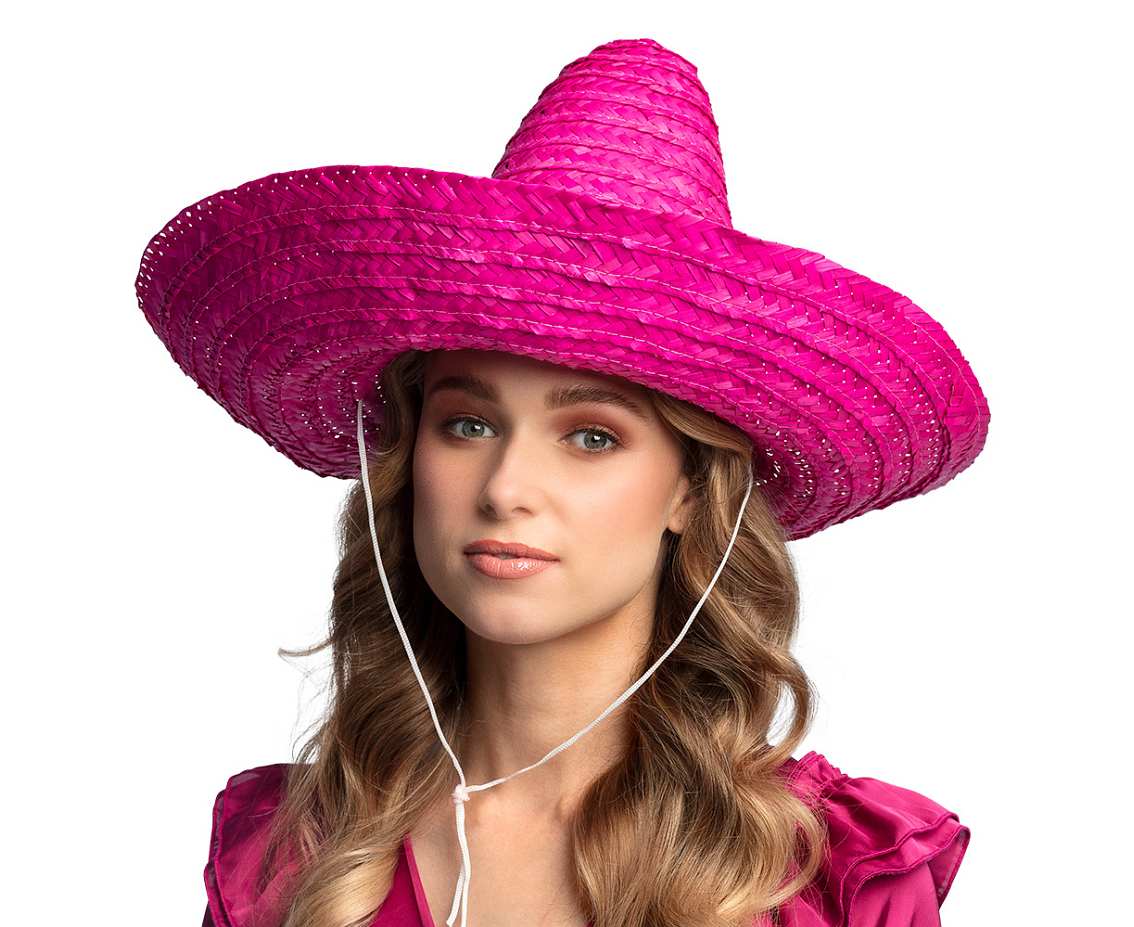 Kapelusz Sombrero , różowy, 49 cm