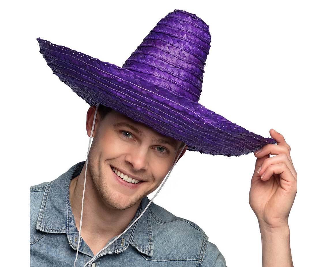 Kapelusz Sombrero , fioletowy, 49 cm