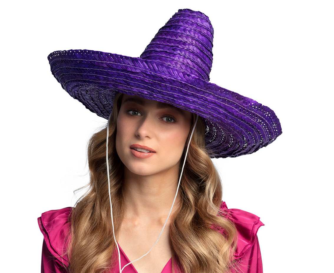 Kapelusz Sombrero , fioletowy, 49 cm
