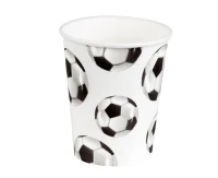 Kubeczki papierowe Football, 250 ml, 10 szt.