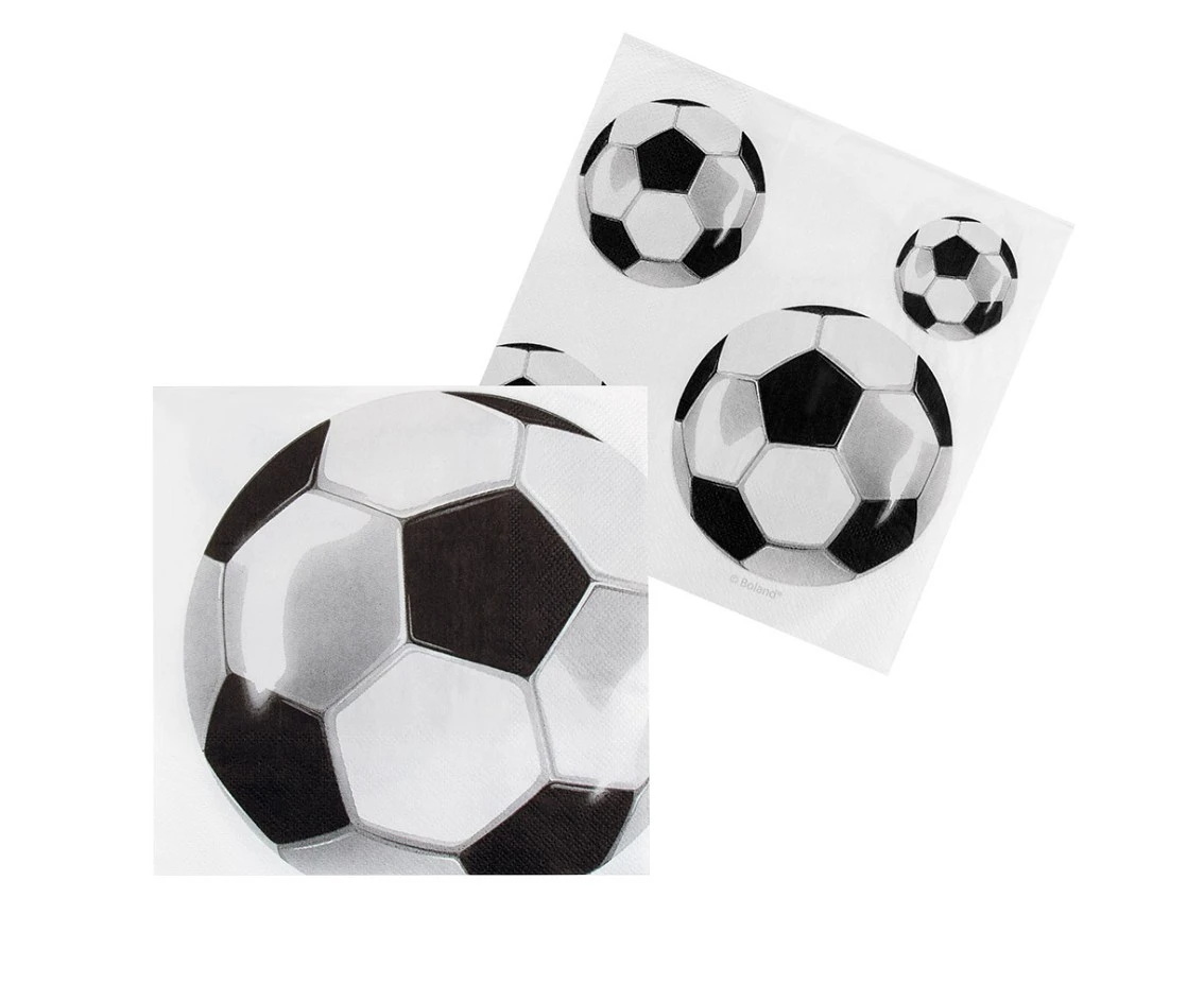 Serwetki Football, 33 x 33 cm, 20 szt.