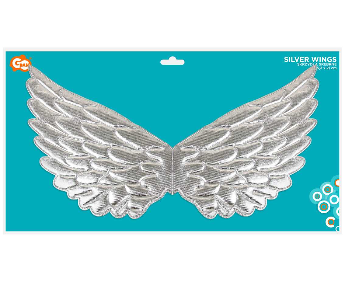 Skrzydła srebrne (45,3 x 21 cm) KK