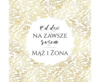 Kartka okolicznościowa KW ŚLUB ZŁOTY, 1 szt.