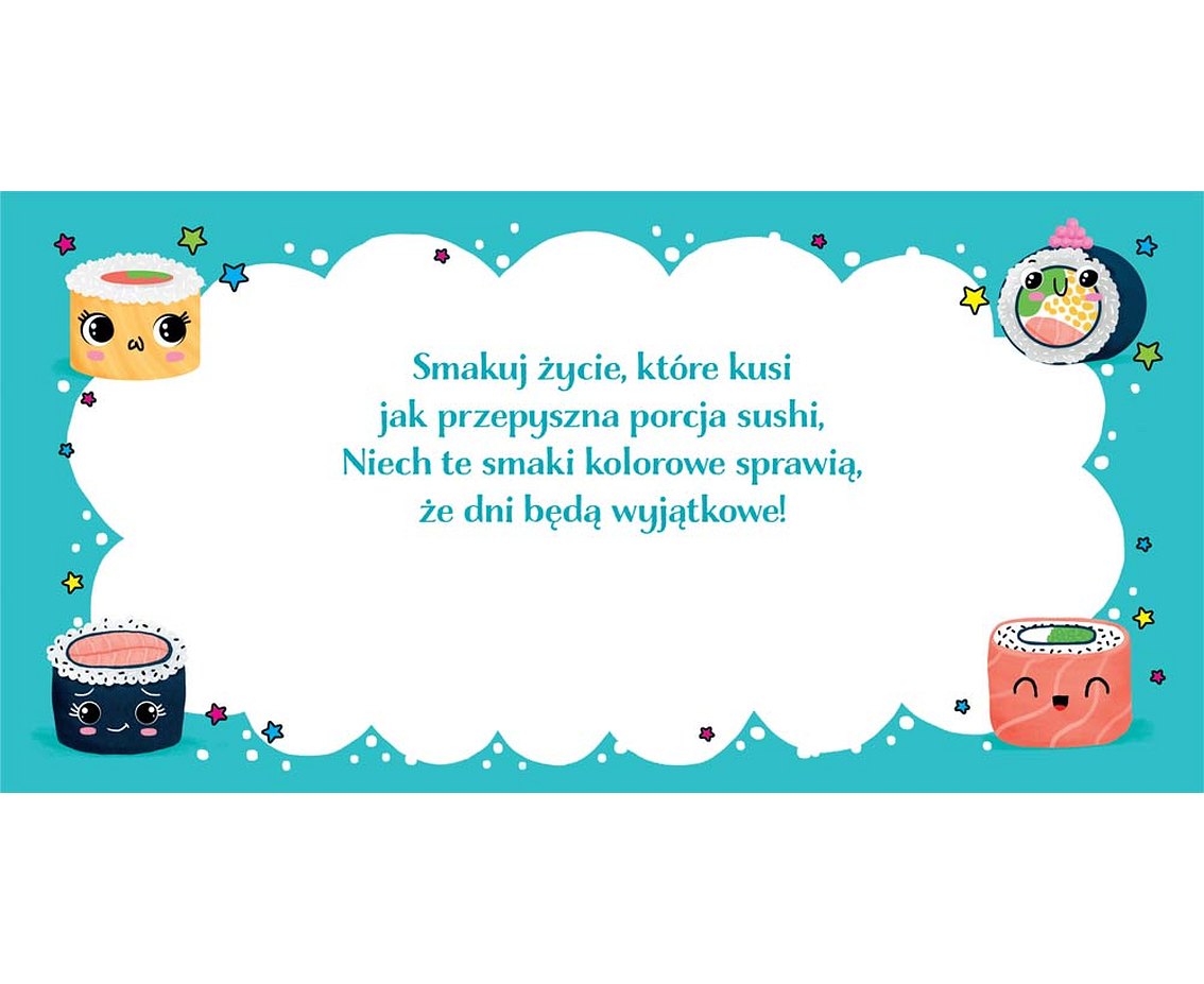Kartka okolicznościowa KW SUSHI, 1 szt.