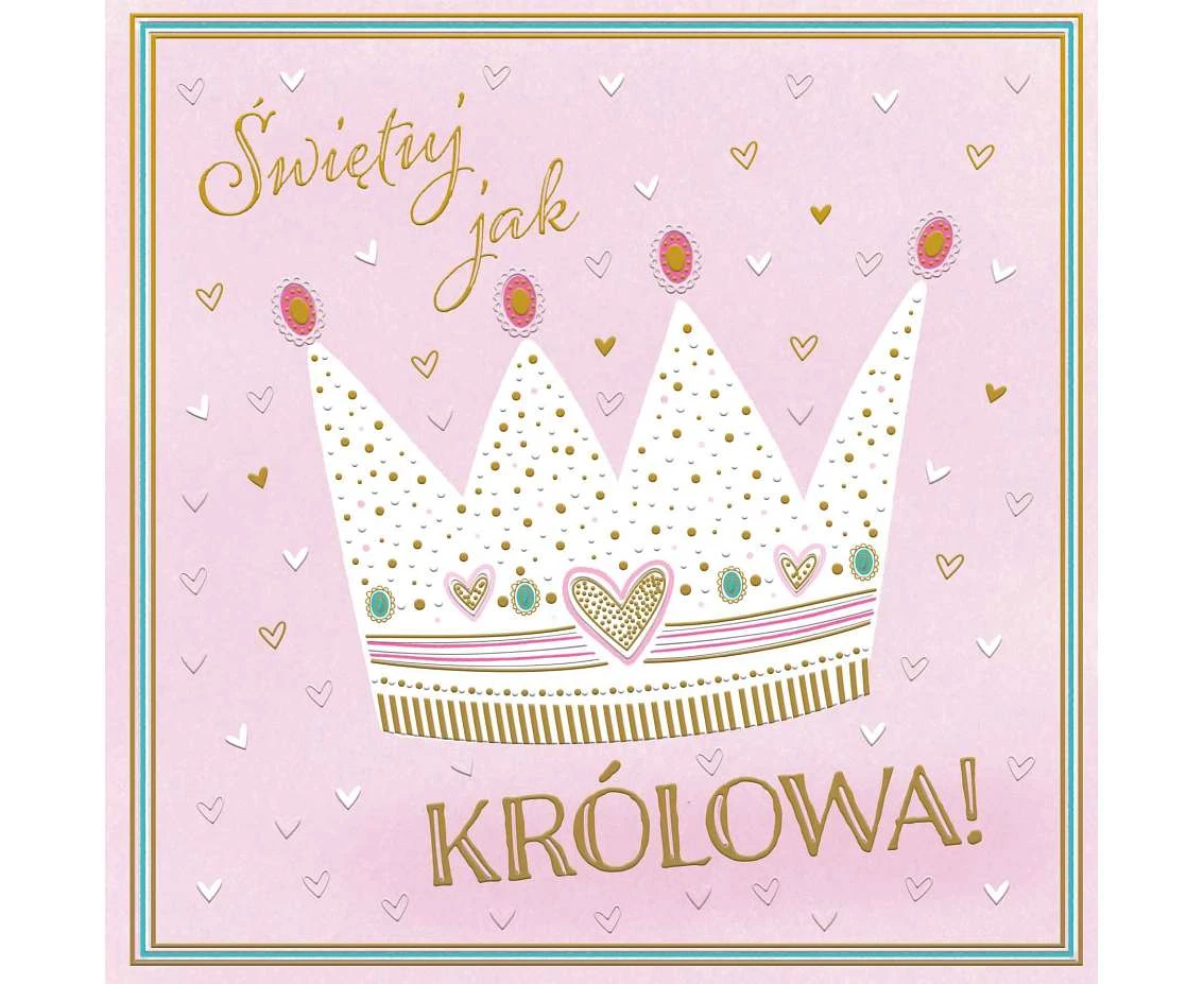 Kartka okolicznościowa KW KRÓLOWA, 1 szt.