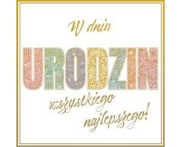 Kartka okolicznościowa KW NAPIS, 1 szt.