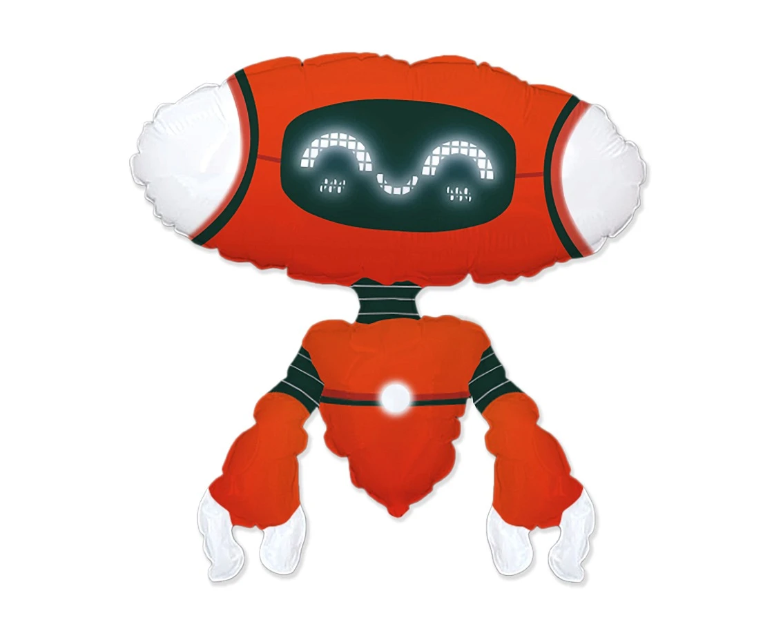 Balon foliowy 24" FX - Robot Red, niepakowany KK