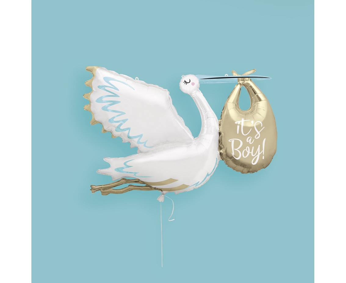 Balon foliowy 62" Bocian - It's a Boy