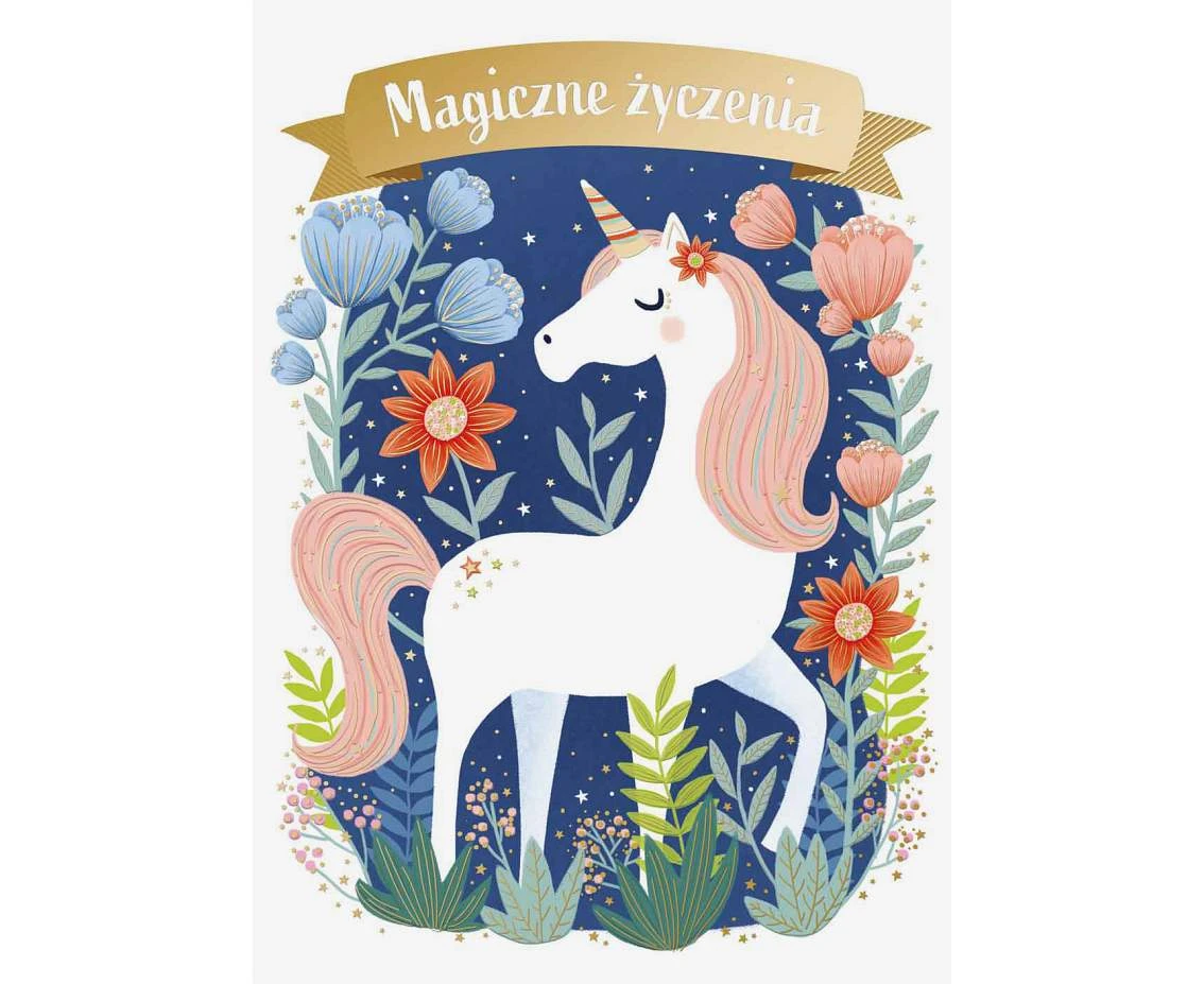 Kartka okolicznościowaB6 Magiczny Koń