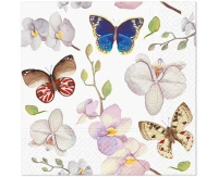Serwetki wzorzyste Orchidea Butterfly 33x33 cm, 20 szt.
