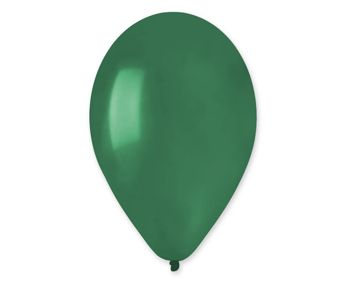 Balony Gemar 10", pastel szmaragdowe zielone (butelkowe), 100szt.