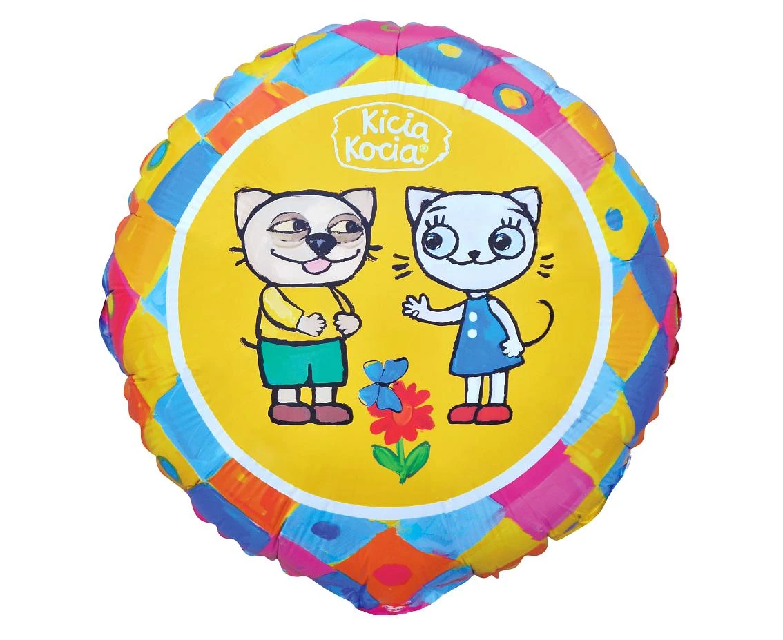 Balon foliowy Kicia Kocia i Pacek, 18 cali