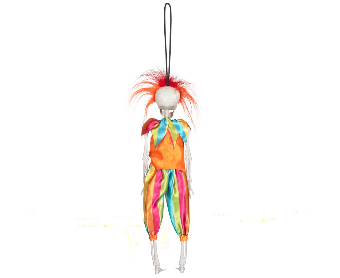 Kościotrup Klaun dekoracja wisząca (40 cm)