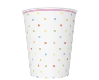 Kubeczki pap. Sweet Unicorn with Pastel Dots, 250 ml, 8 szt.