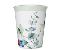 Kubeczki pap. Eucalyptus Twigs, 250 ml, 8 szt.