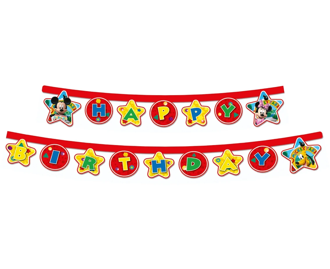 Banner "Playful Mickey - Happy Birhday'''' KK