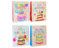 Torebka prezentowa Happy Birthday 32x26x10 cm, 1 szt.