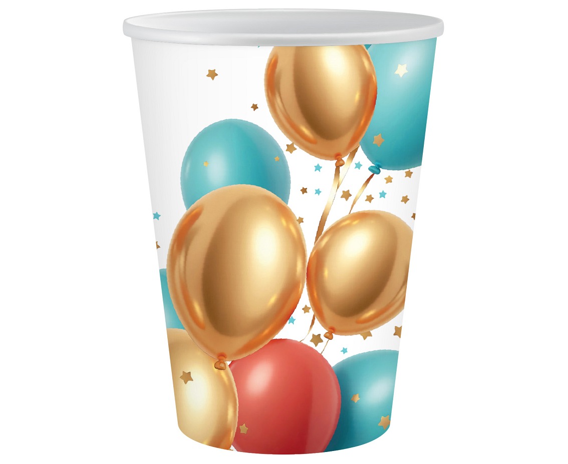 Kubeczki pap. Party, 250 ml, 6 szt. BB