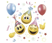 Serwetki papierowe Smile Icond and Balloons, 33 x 33 cm,  20 szt.