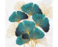 Serwetki papierowe Gold and Emerald Ginkgo Biloba, 33 x 33 cm,  20 szt.