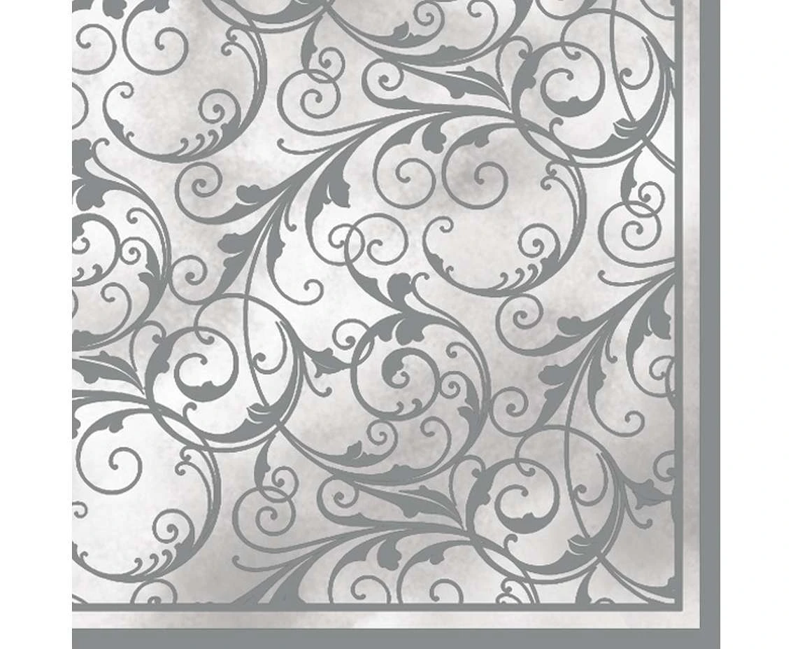 Serwetki papierowe White&Silver, 33 x 33 cm,  20 szt.