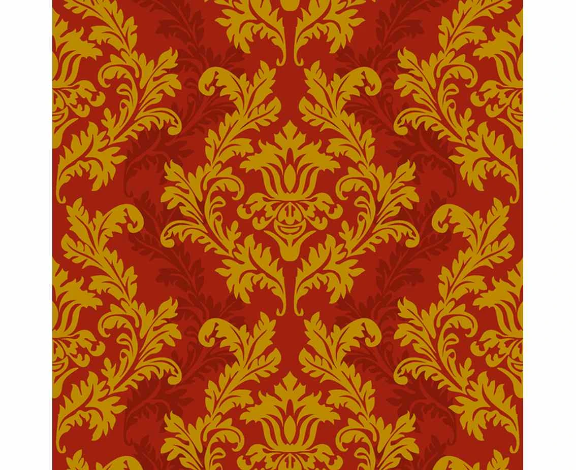 Serwetki papierowe Red&Gold Wallpaper, 33 x 33 cm,  20 szt.