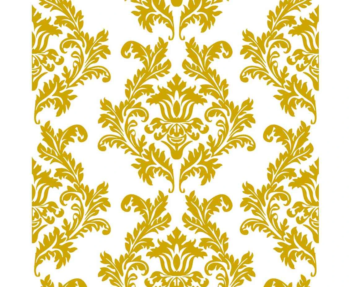 Serwetki papierowe White&Gold Wallpaper, 33 x 33 cm,  20 szt.