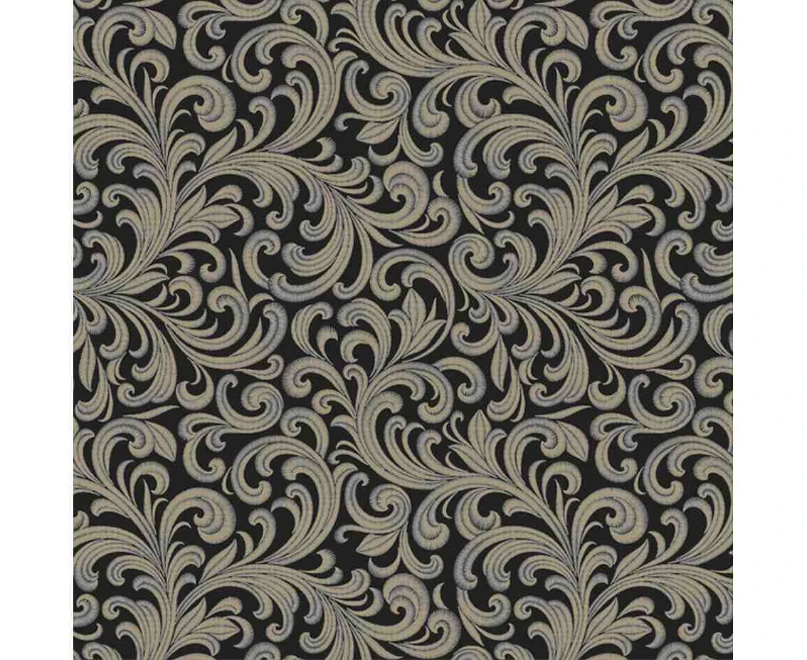 Serwetki papierowe Wallpaper Ornament Black&Gold, 33 x 33 cm,  20 szt.