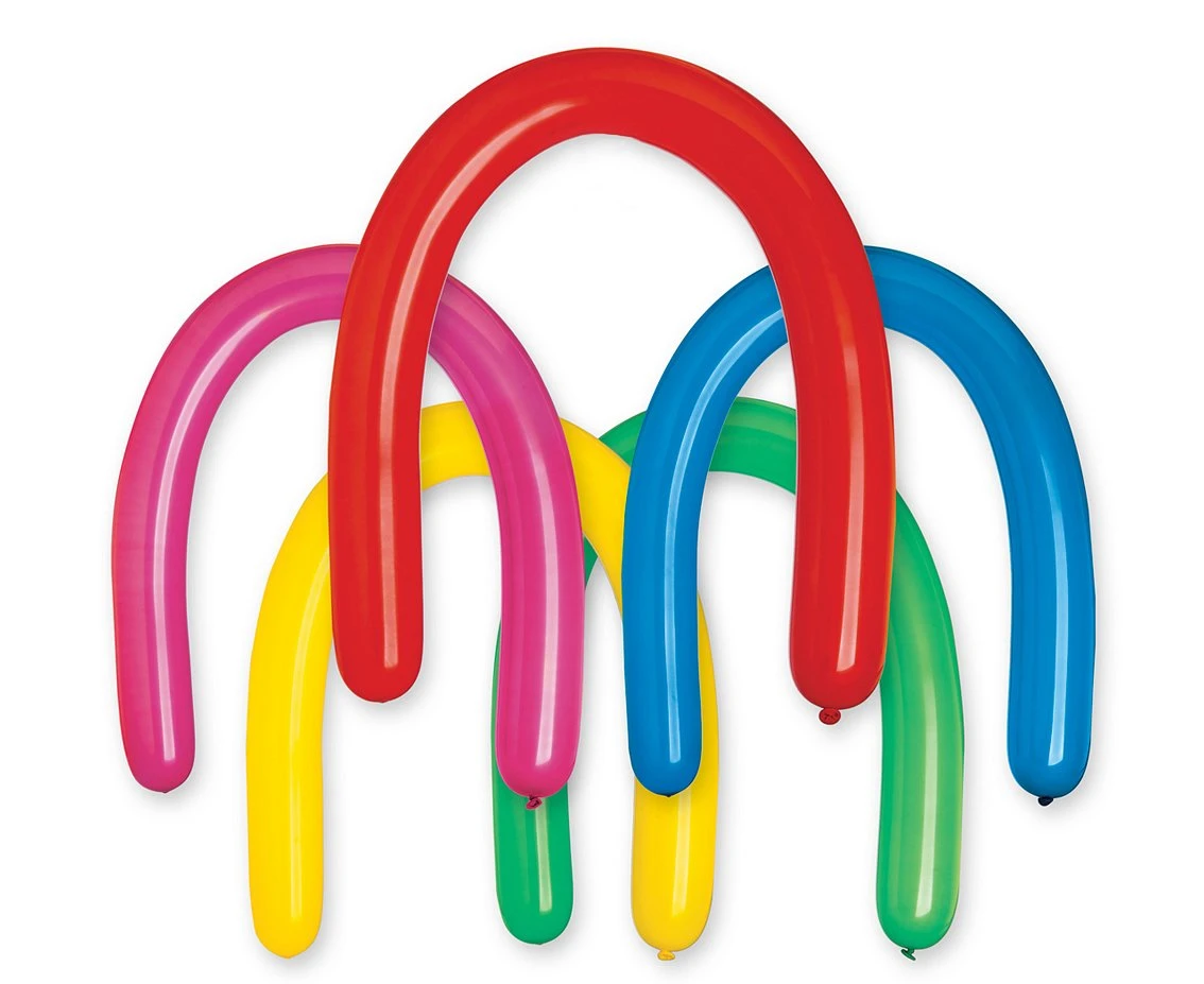 Balony Gemar, rurki włoskie typ 350, mix, 100szt.