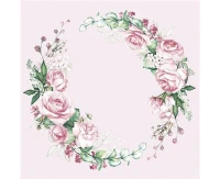 Serwetki papierowe Wedding Watercolour Wreath, 33 x 33 cm,  20 szt.