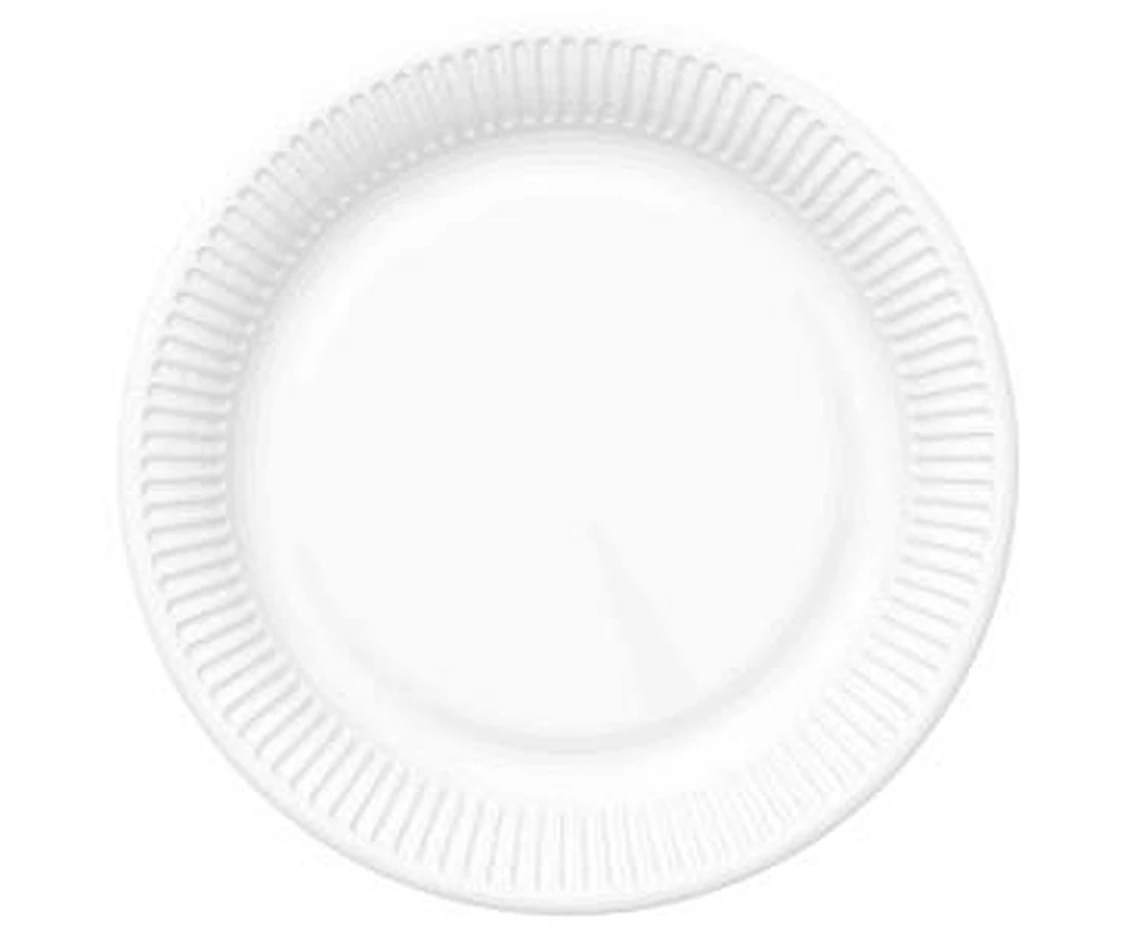 Talerzyki papierowe White, 18 cm,  20 szt.