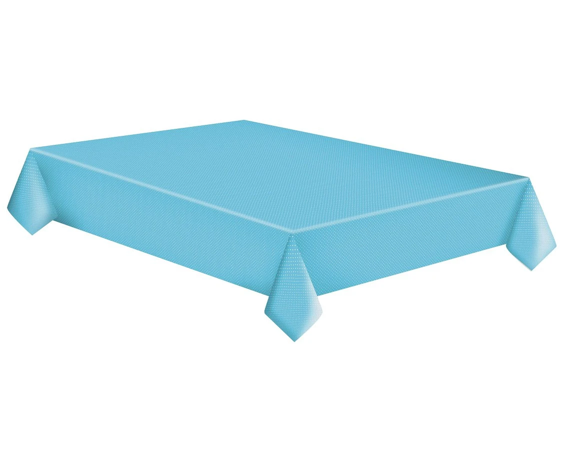 Obrus papierowy White Dots on Blue, 120 x 180 cm