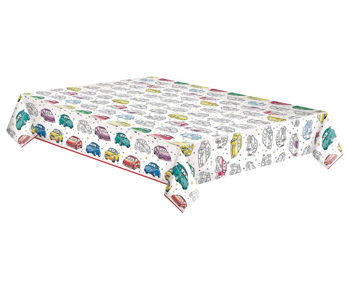 Obrus papierowy Cartoon Cars, 120 x 180 cm