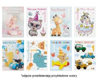 Laurka z brokatem B6B 117x167 Urodziny Roczek zest. 700 Dziecięce - Baby, Chłopiec, Dziewczynka
