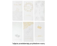 Laurka Lux Edition DLUX 105x210 Ślub zest. 604 Grafika - Białe, Jasne, Tłoczenie